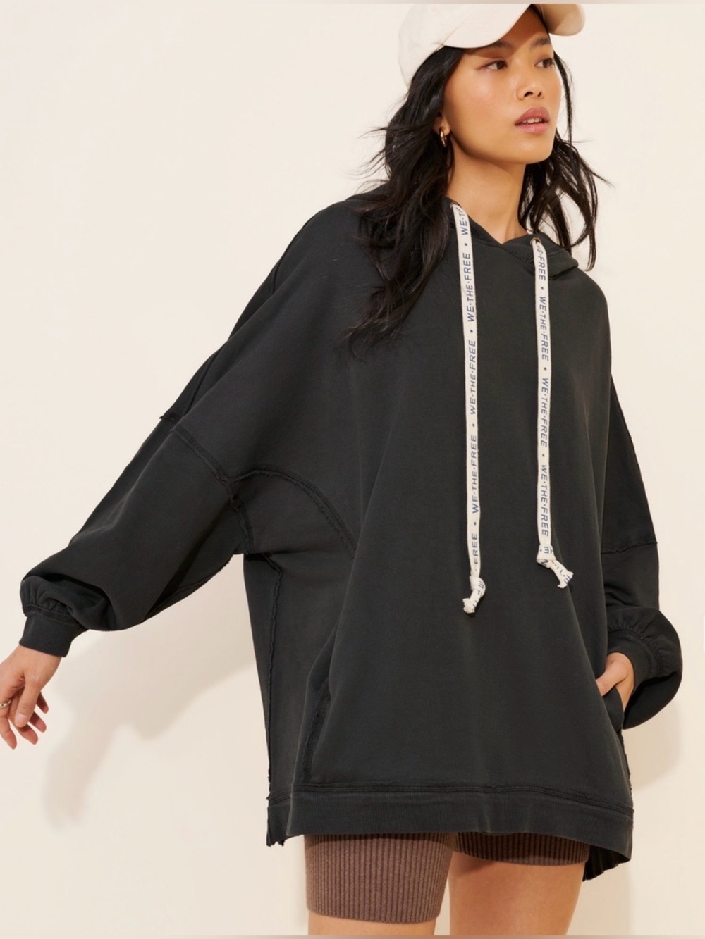 We The Free WE HOODIE 🔥washed black • large• free people